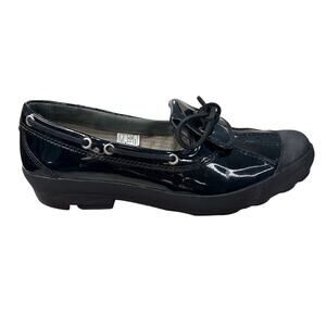 UGG Women’s Ashdale Black Patent Leather Duck Shoes Size US 10